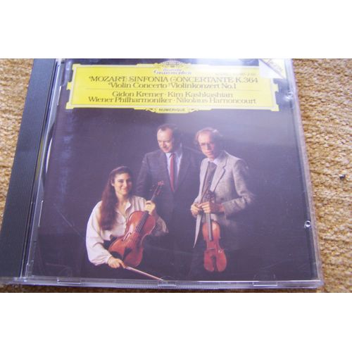Mozart : 5 Concertos Pour Violon Et Orchestre N° 1 K 207 2 K 211 3 K 216 4 K 218 5 K 219 Turque Symphonie Concertante K 364 Mi Bémol Majeur Gidon Kremer Kashkashian Wiener Philharmoniker Harnoncourt