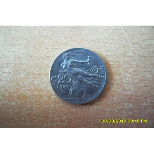 20 Cent. Italie De 1920r En Ttb+