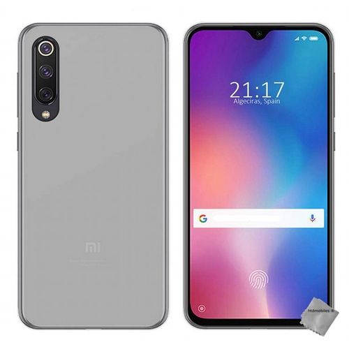 Housse Etui Coque Pochette Silicone Gel Fine Pour Xiaomi Mi 9 Se + Verre Trempe - Blanc Transparent