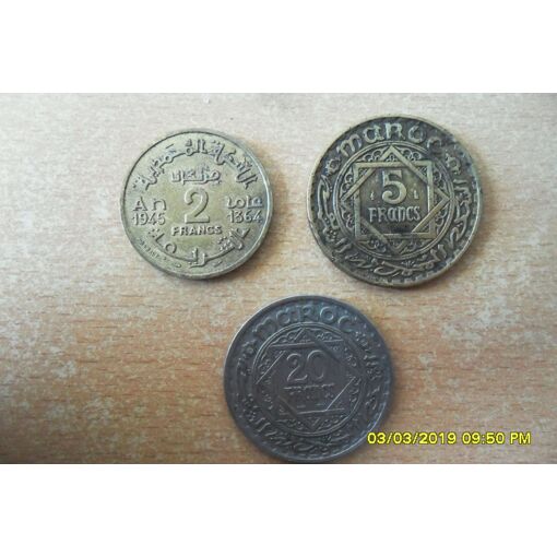 Lot De Monnaies En Argent Du Maroc - Collection Vintage