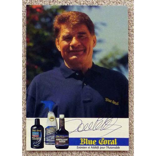 Carte Postale Blue Coral Autographe Raymond Poulidor