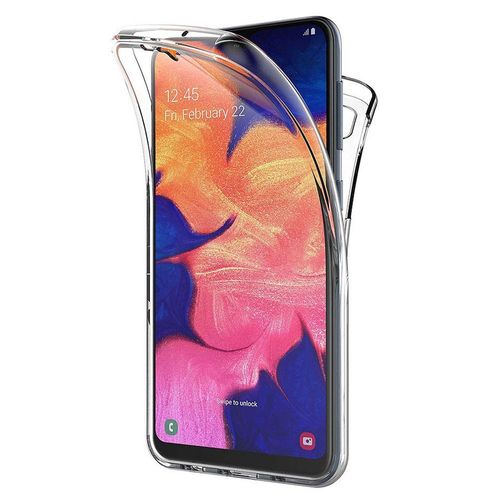 Coque Avant Et Arrière Silicone Pour Samsung Galaxy A10 6.2" 360° Protection Intégrale - Transparent