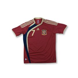 Maillot De Football Retro Equipe D'espagne N°7 Maravilla 2009-2010