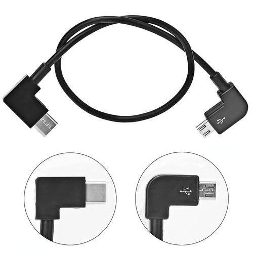 Cable micro USB, accessoire de cable micro USB RC compatible avec le drone MAVIC MINI(Micro-USB vers USB Type-C)