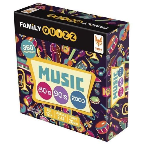 Topi Games Family Quizz Musique Annee 80 & 90