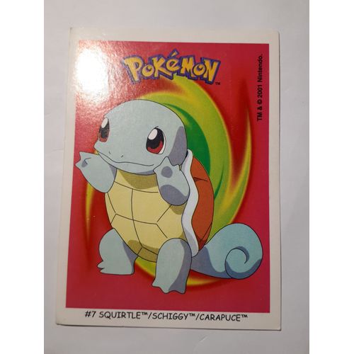 Stickers Carte Pokemon Boomer #07 Carapuce New Characters To Collect