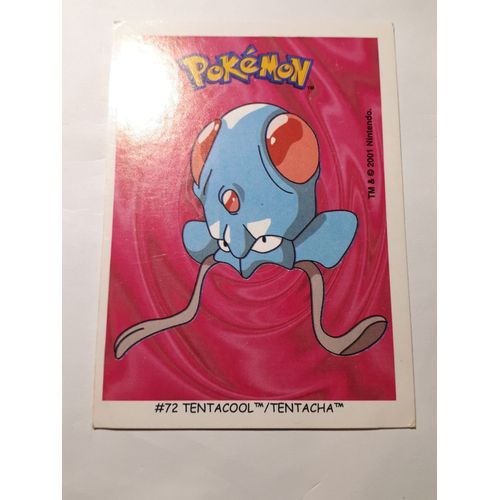 Stickers Carte Pokemon Boomer #72 Tentacool New Characters To Collect