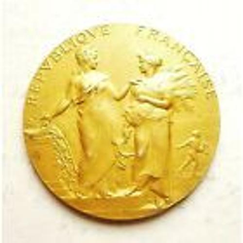 Superbe Médaille "Ministère De L'agriculture" En Argent (Indiqué Sur La Tranche Et Poinçon: Corne D'abondance) -- 40mm - Pds 37gr.