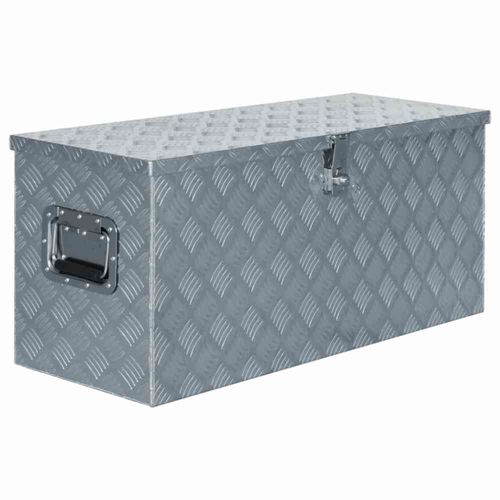 Boîte en aluminium 90,5 x 35 x 40 cm Argenté