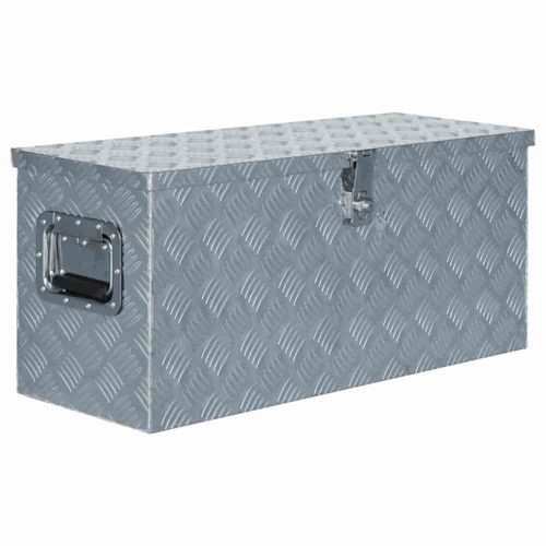 Boîte en aluminium 80 x 30 x 35 cm Argenté