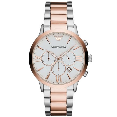 Montre Emporio Armani En Acier Bicolore