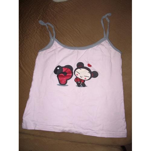 Débardeur Rose Pucca Taille 10/12 Ans