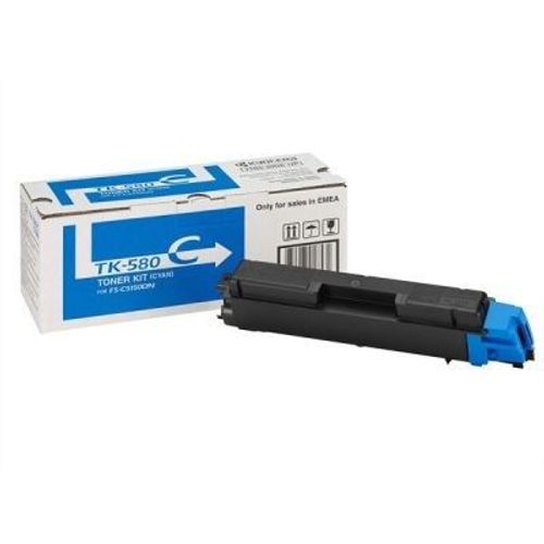 Kyocera TK 580C - Cyan - originale - cartouche de toner - pour ECOSYS P6021cdn, P6021cdn/KL3, FS-C5150DN, C5150DN/KL3