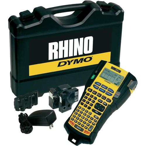 DYMO Rhino 5200 - Hard Case Kit - étiqueteuse - Noir et blanc - Rouleau (1,9 cm ) - outil de coupe - jaune