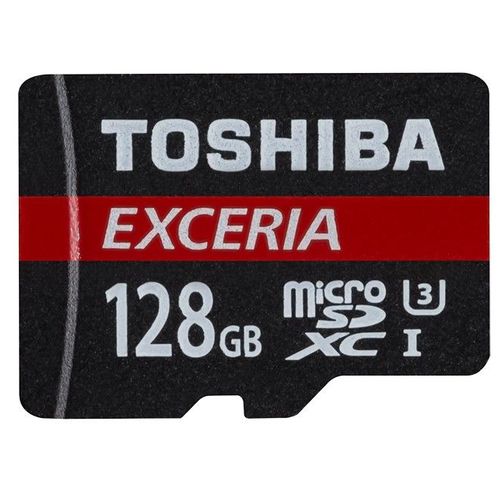 Toshiba EXCERIA M302-EA - Carte mémoire flash (adaptateur microSDXC vers SD inclus(e)) - 128 Go - UHS Class 3 / Class10 - microSDXC UHS-I