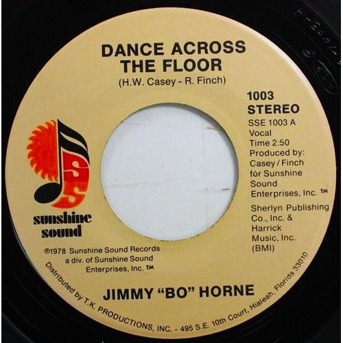 Jimmy Bo Horne - Dance Across The Floor - It's Your Sweet Love - 45 Tours - Juke Box Pochette Blanche - Sunshine Sound - 1003 - 1978