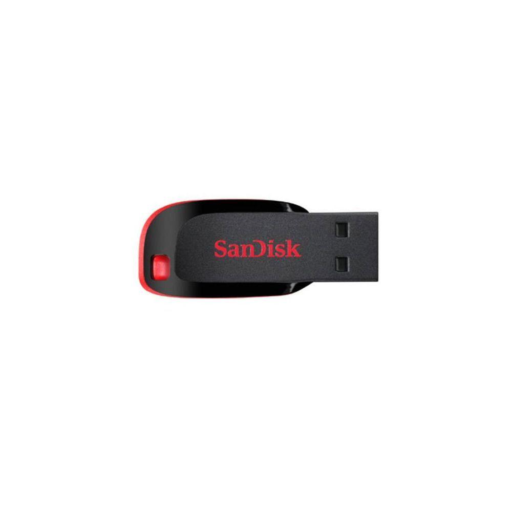 Clé USB Sandisk 8 GB 2.0 Cruzer Blade noir/rouge Original