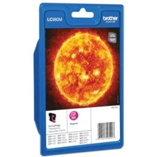Brother LC-980M - Magenta - originale - cartouche d'encre - pour Brother DCP-145, 163, 167, 193, 195, 197, 365, 373, 375, 377, MFC-250, 255, 290, 295, 297