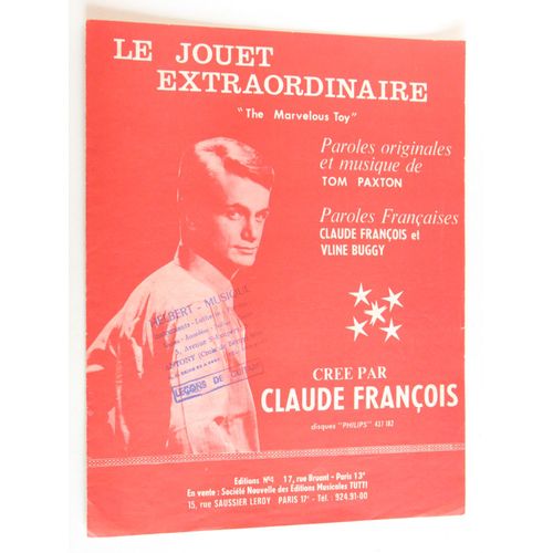 Le Jouet Extraordinaire (The Marvelous Toy) Interprète Claude François