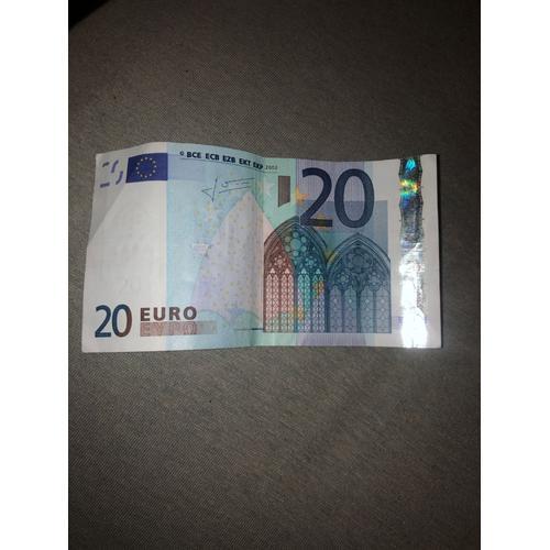 Billet 20€ Année 2002