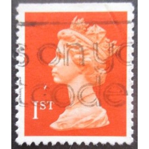 Royaume-Uni N°1474aa Non Dentelé En Haut Dentelé 13 Oblitéré