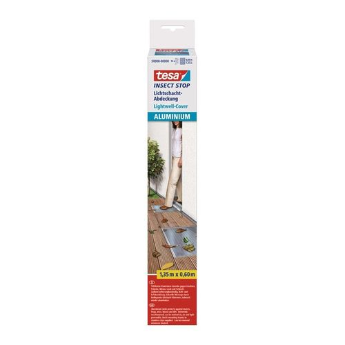 Tesa - Moustiquaire pour Puits de lumière acier inoxydable 1,3x0,6m