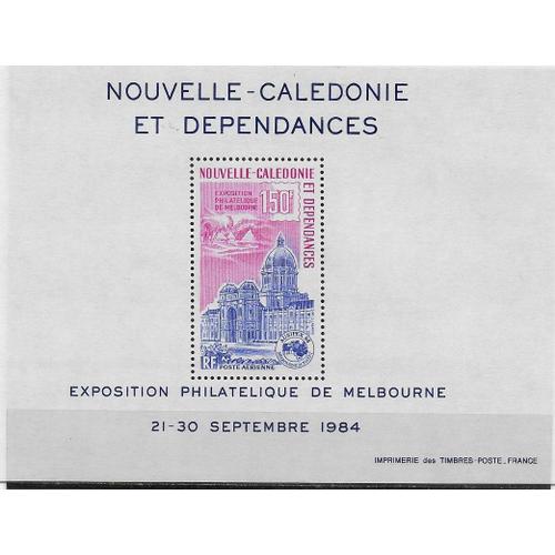 Nouvelle-Calédonie 1984 : Exposition Philatélique De Melbourne Du 21-30 Septembre 1984 : Bloc-Feuillet De 1 Timbre À 150 F. Neuf **