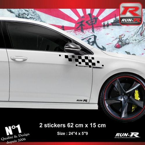 Sticker Pour Vw Golf 7 Aufkleber - Noir Motorsport - Adnauto