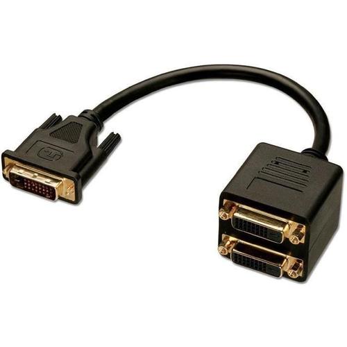 LINDY Cable splitter DVI-D - 2 ports