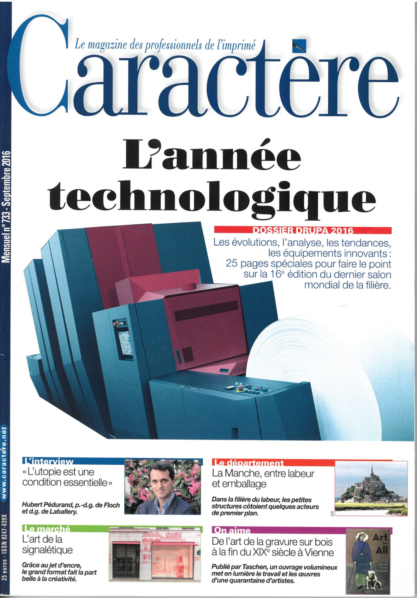 Caract re Le Magazine Des Professionnels De L Imprim N 733