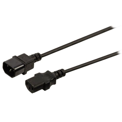 Lindy IEC-Mains Extension Cable - Câble d'alimentation - IEC 60320 C14 pour IEC 60320 C13 - 2 m - noir