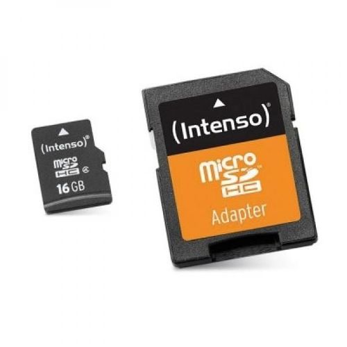 Intenso Class 10 - Carte mémoire flash (adaptateur microSDHC - SD inclus(e)) - 16 Go - Class 10 - micro SDHC