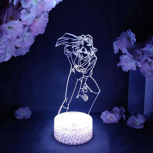 Lampe Led Adaptée Au Personnage De Dessin Animé Shihouin Yoruichi, Lampe De Chevet, Veilleuse Af1438