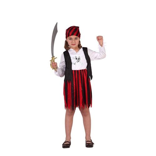 Déguisement De Pirate À Rayures Pour Fille (Taille 10-12a)