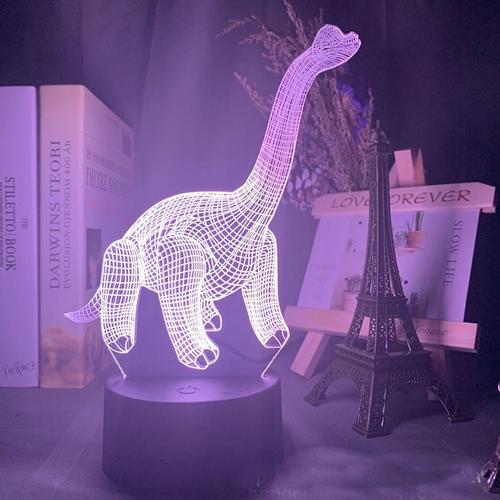 Lampe Led 3d Dinosaure Jurassic World, Lampe De Chevet, Veilleuse Af3204