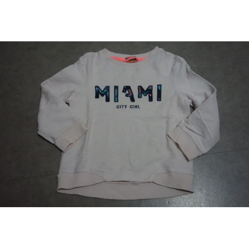 Sweat Fin Rose Pâle "Miami" Tape À L'oeil - 3 Ans