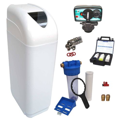 Adoucisseur Eau 30L Fleck 5600 MV Mécanique Volumétrique Complet Avec Accessoires Fabriqué En France