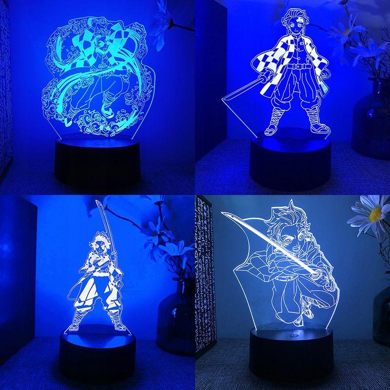 Convient Pour Demon Slayer : Kimetsu No Yaiba Tanji Lampe De... - 2