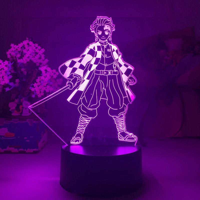 Convient Pour Demon Slayer : Kimetsu No Yaiba Tanji Lampe De... - 4