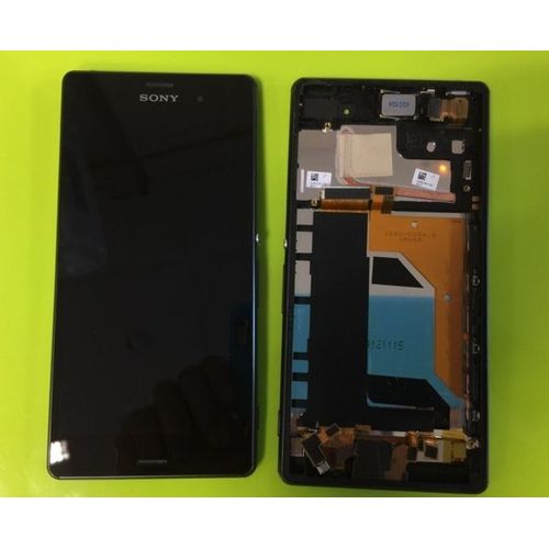 Ecran Complet + Coque Avant Sony Xperia Z3+ (Z4, E6553) - Noir