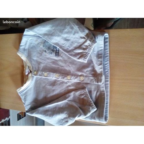 Gilet Polaire Gris Jaune Fille 23 Mois