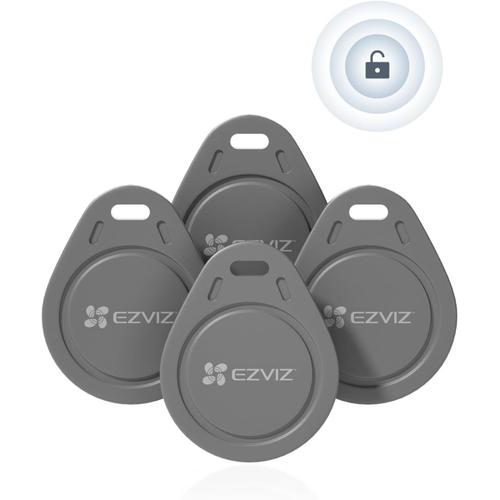 Badge RFID Supplémentaire pour CP7 HP7, Visiophone Connecté Interphone Vidéo, Algorithme de Cryptage, Reconnaissance Sensible, Anti-Copie, Poids léger, 4 pcs