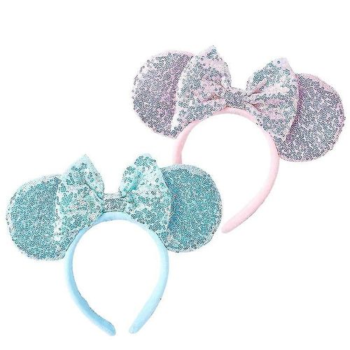 Bandeaux À Paillettes Avec Oreilles De Souris Et Papillon Pour Filles ¿ Costume De Cosplay