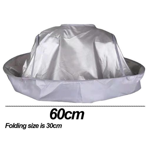 Cape De Coupe De Cheveux Pliable Professionnelle Avec Parapluie Horloge 
