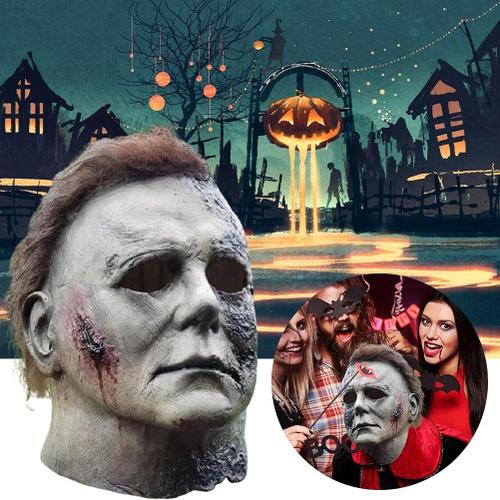 Masque D'horreur En Latex Michael Myers Pour Halloween, Carnaval, Pâques Et Bal Masqué