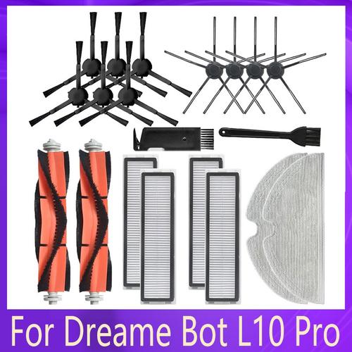 Pi¿¿ces De Rechange Pour Aspirateur Robot Dreame Bot L10 Pro, Brosse Principale, Brosse Lat¿¿rale, Filtres En Tissu, Version Europ¿¿enne/Mondiale 9109-May17377