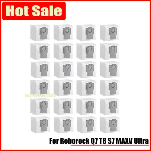 Collecteur De Poussi¿¿re Pour Aspirateur Xiaomi Roborock Q5 + Q7 T8 S7 Maxv Ultra Q7 Max, Pi¿¿ces De Rechange, Accessoires, 24 Pi¿¿ces 9109-May17010