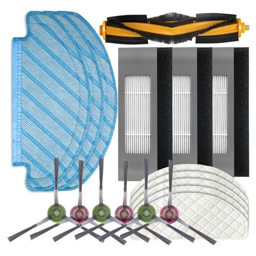 Collecteur De Poussi¿¿re Jetable, Brosse Principale Lat¿¿rale, Chiffon De Nettoyage Hepa, Accessoires Pour Aspirateur Robot Ecovacs Deebot T8 9109-May22909
