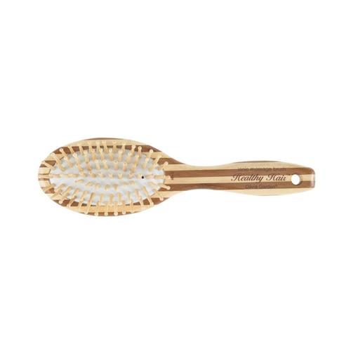 Olivia Garden, Brosse Pneumatique Ovale En Bambou Healthy Hair , Femme Beige