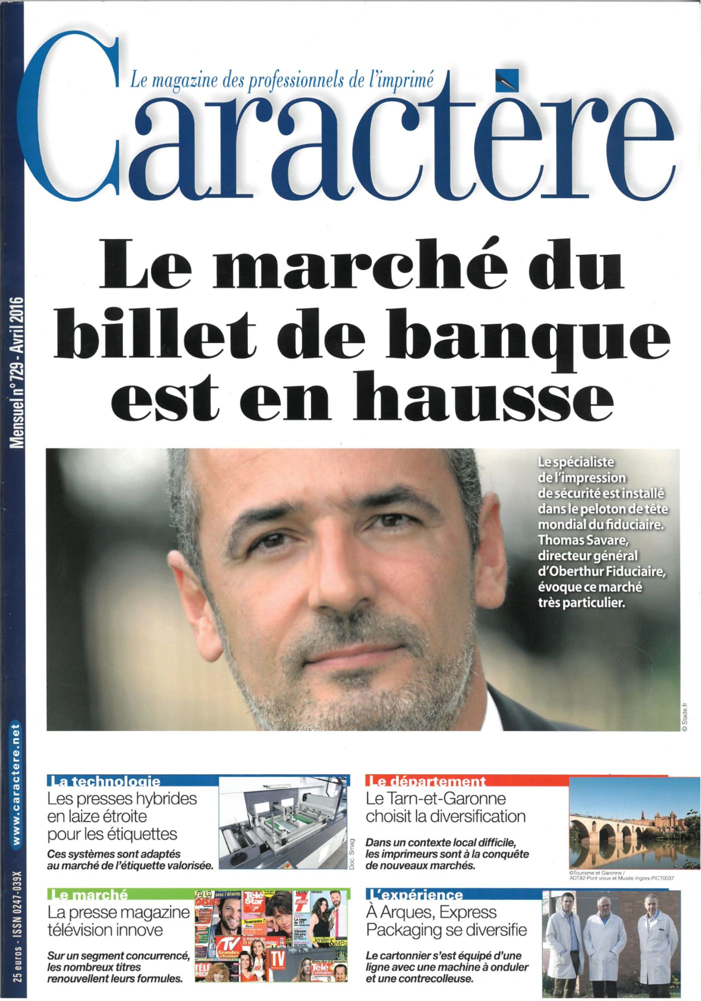 Caract re Le Magazine Des Professionnels De L Imprim N 729